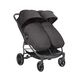 Kikka boo Καρότσι Διδύμων Happy 2 Dark Grey 31001040015 - Καρότσια για Δίδυμα στο Oneirokosmos