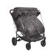 Kikka boo Καρότσι Διδύμων Happy 2 Dark Grey 31001040015 - Καρότσια για Δίδυμα στο Oneirokosmos