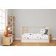 Dimcol Σετ Βρεφικά Σεντόνια Κούνιας 3τμχ 100% Cotton Bebe Rainbow 574 120X160 White-Blue - Σεντόνια Κούνιας στο Oneirokosmos