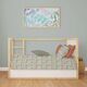Dimcol Σετ Βρεφικά Σεντόνια Κούνιας 3τμχ 100% Cotton Bebe Fox 528  120X160  Pale Cyan - Σεντόνια Κούνιας στο Oneirokosmos