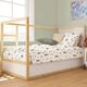Dimcol Σετ Βρεφικά Σεντόνια Κούνιας 3τμχ 100% Cotton Bebe Cloudy Bear 581 120X160  White-Olive - Σεντόνια Κούνιας στο Oneirokosmos