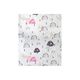 Dimcol Πάνα Αγκαλιάς Χασέ Cotton 100% 80x80 εκ. Rainbow 575 White-Pink - Πάνες-Λαβέτες-Σελτέδες στο Oneirokosmos