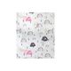 Dimcol Πάνα Αγκαλιάς Χασέ Cotton 100% 80x80 εκ. Rainbow 575 White-Pink - Πάνες-Λαβέτες-Σελτέδες στο Oneirokosmos