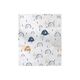 Dimcol Πάνα Αγκαλιάς Χασέ Cotton 100% 80x80 εκ. Rainbow 574 White-Blue - Πάνες-Λαβέτες-Σελτέδες στο Oneirokosmos