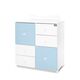 Lorelli Συρταριέρα Αλλαξιέρα  Cupboard 83x71x96cm White & Baby Blue 10170140039P - Σιφονιέρες - Αλλαξιέρες στο Oneirokosmos
