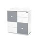 Lorelli Συρταριέρα Αλλαξιέρα  Cupboard 83x71x96cm White & Stone Grey 10170140041P - Σιφονιέρες - Αλλαξιέρες στο Oneirokosmos