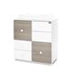 Lorelli Συρταριέρα Αλλαξιέρα  Cupboard 83x71x96cm White & Coffee 10170140042P - Σιφονιέρες - Αλλαξιέρες στο Oneirokosmos
