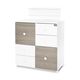 Lorelli Συρταριέρα Αλλαξιέρα  Cupboard 83x71x96cm White & Coffee 10170140042P - Σιφονιέρες - Αλλαξιέρες στο Oneirokosmos