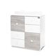 Lorelli Συρταριέρα Αλλαξιέρα  Cupboard 83x71x96cm White & Artwood 10170140043P - Σιφονιέρες - Αλλαξιέρες στο Oneirokosmos