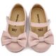Babywalker Γοβάκι Μονή Μπαρέτα με Σατέν Φιόγκο  BW4870 Ροζ - Βαπτιστικό Παπούτσι για Κορίτσι στο Oneirokosmos
