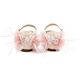 Babywalker Γαλλικό Γοβάκι με Διακοσμημένη Φτέρνα Πεταλούδα BW4891 Εκρού Ροζ - Βαπτιστικό Παπούτσι για Κορίτσι στο Oneirokosmos