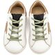 Babywalker Τρίχρωμο Sneaker Δετό EXC5315  Λευκό Μπεζ Μέντα - Βαπτιστικό Παπούτσι για Αγόρι στο Oneirokosmos