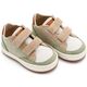 Babywalker Δίχρωμο Sneaker Διπλό Χρατς EXC5297  Μέντα Μπεζ Λευκό - Βαπτιστικό Παπούτσι για Αγόρι στο Oneirokosmos