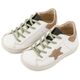 Babywalker Τρίχρωμο Sneaker Δετό EXC5315  Λευκό Μπεζ Μέντα - Βαπτιστικό Παπούτσι για Αγόρι στο Oneirokosmos