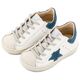 Babywalker Τρίχρωμο Sneaker Δετό EXC5315  Λευκό Μπλε Ρουά Γκρι - Βαπτιστικό Παπούτσι για Αγόρι στο Oneirokosmos