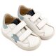 Babywalker Τρίχρωμο Sneaker Διπλό Χρατς EXC5316  Λευκό Σιέλ - Βαπτιστικό Παπούτσι για Αγόρι στο Oneirokosmos