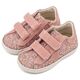 Babywalker Sneaker Διπλό Χρατς με Αστέρι στο Πλάι EXC5904 Ροζ Αντικέ - Βαπτιστικό Παπούτσι για Κορίτσι στο Oneirokosmos