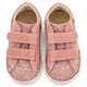 Babywalker Sneaker Διπλό Χρατς με Αστέρι στο Πλάι EXC5904 Ροζ Αντικέ - Βαπτιστικό Παπούτσι για Κορίτσι στο Oneirokosmos