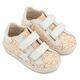 Babywalker Sneaker Διπλό Χρατς με Αστέρι στο Πλάι EXC5904 Εκρού - Βαπτιστικό Παπούτσι για Κορίτσι στο Oneirokosmos