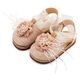 Babywalker Εσπαντρίγια με Χειροποίητο Διακοσμητικό με Πούπουλα EXC5905 Εκρού Νουντ - Βαπτιστικό Παπούτσι για Κορίτσι στο Oneirokosmos