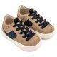 Babywalker Δίχρωμο Sneaker Δετό EXC8002 Μπεζ Μπλε - Βαπτιστικό Παπούτσι για Αγόρι στο Oneirokosmos