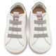 Babywalker Sneaker Παντοφλέ με Λαστιχάκια EXC8005 Λευκό Γκρι - Βαπτιστικό Παπούτσι για Αγόρι στο Oneirokosmos