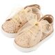 Babywalker Sneaker απο Ύφασμα Φιλντιρέ Λουλούδια LU6129 Μπεζ - Βαπτιστικό Παπούτσι για Κορίτσι στο Oneirokosmos