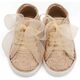 Babywalker Sneaker απο Ύφασμα Φιλντιρέ Λουλούδια LU6129 Μπεζ - Βαπτιστικό Παπούτσι για Κορίτσι στο Oneirokosmos