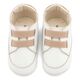 Babywalker Παντοφλέ Σνικερ με Λάστιχάκια MI1137 Λευκό Μπεζ - Βαπτιστικό Παπούτσι για Αγόρι στο Oneirokosmos