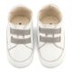 Babywalker Παντοφλέ Σνικερ με Λάστιχάκια MI1137 Λευκό Γκρι - Βαπτιστικό Παπούτσι για Αγόρι στο Oneirokosmos