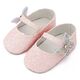 Babywalker Γοβάκι Μονή Μπαρέτα Χρατς με  Στρασένια Πεταλούδα MI1658 Ροζ - Βαπτιστικό Παπούτσι για Κορίτσι στο Oneirokosmos