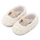 Babywalker Μπαλαρινα Διακοσμημένη με Chiffon Λουλούδια MI1660 Λευκό - Βαπτιστικό Παπούτσι για Κορίτσι στο Oneirokosmos