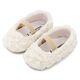 Babywalker Μπαλαρινα Διακοσμημένη με Chiffon Λουλούδια MI1660 Λευκό - Βαπτιστικό Παπούτσι για Κορίτσι στο Oneirokosmos