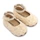 Babywalker Μπαλαρίνα Διακοσμημένη με Chiffon Λουλούδια PRI2654 Εκρού - Βαπτιστικό Παπούτσι για Κορίτσι στο Oneirokosmos
