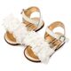 Babywalker Πέδιλο με Χειροποίητο Διακοσμητικό απο Τούλι και PRI2656 Εκρού - Βαπτιστικό Παπούτσι για Κορίτσι στο Oneirokosmos