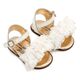 Babywalker Πέδιλο με Χειροποίητο Διακοσμητικό απο Τούλι και PRI2656 Εκρού - Βαπτιστικό Παπούτσι για Κορίτσι στο Oneirokosmos