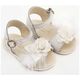Babywalker Πέδιλο Διακοσμημένο με Χειροποίητο Λουλούδι με Πούπουλα PRI2662 Λευκό - Βαπτιστικό Παπούτσι για Κορίτσι στο Oneirokosmos