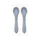 Lorelli Σετ Κουτάλια Σιλικόνης 2Τμχ. Grey 10230690003 - Κουταλάκια, Πηρουνάκια στο Oneirokosmos