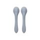 Lorelli Σετ Κουτάλια Σιλικόνης 2Τμχ. Grey 10230690003 - Κουταλάκια, Πηρουνάκια στο Oneirokosmos