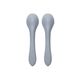 Lorelli Σετ Κουτάλια Σιλικόνης 2Τμχ. Grey 10230690003 - Κουταλάκια, Πηρουνάκια στο Oneirokosmos