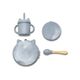 Lorelli Σετ Φαγητού Σιλικόνης 4τμχ. Grey 10230700003 - Σετ Φαγητού, Μπολάκια, Πιατάκια Φαγητού στο Oneirokosmos