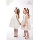 Angel Wings Βαπτιστικό Ρούχο για Κορίτσι Valentina Σχέδιο 277/132 Nude - Ρούχα Βάπτισης για Κορίτσι στο Oneirokosmos