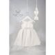 Angel Wings Βαπτιστικό Ρούχο για Κορίτσι Loucia Σχέδιο 307 Off White - Ρούχα Βάπτισης για Κορίτσι στο Oneirokosmos