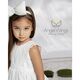Angel Wings Βαπτιστικό Ρούχο για Κορίτσι Hermosa Σχέδιο 308 Off White - Ρούχα Βάπτισης για Κορίτσι στο Oneirokosmos