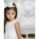 Angel Wings Βαπτιστικό Ρούχο για Κορίτσι Hermosa Σχέδιο 308 Off White - Ρούχα Βάπτισης για Κορίτσι στο Oneirokosmos