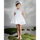 Angel Wings Βαπτιστικό Ρούχο για Κορίτσι Baleria Σχέδιο 309 White - Ρούχα Βάπτισης για Κορίτσι στο Oneirokosmos
