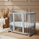 IngVart Κούνια Smart Bed Oval 9 σε 1 Γκρι - Βρεφικά Κρεβάτια Μετατρεπόμενα σε Προεφηβικά στο Oneirokosmos