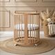 IngVart Κούνια Smart Bed Round 9 σε 1 Φυσικό Ξύλο - Βρεφικά Κρεβάτια Μετατρεπόμενα σε Προεφηβικά στο Oneirokosmos