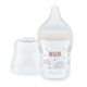 Nuk Perfect Match Γυάλινο Μπιμπερό με Δείκτη Ελέγχου Θερμοκρασίας Με Θηλή Σιλικόνης 0+m 120ml 10211038 - Μπιμπερό στο Oneirokosmos