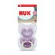 Nuk First Choice Classic Day & Night Πιπίλες Σιλικόνης Νυκτός με Θήκη Purple για 6-18m 2τμχ 10176384 - Πιπίλες στο Oneirokosmos